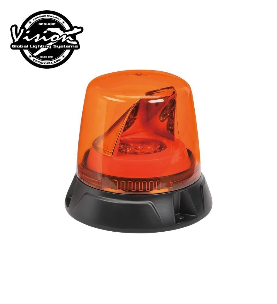 Vision X orange optitech flashing beacon on orange lens flange  - 1