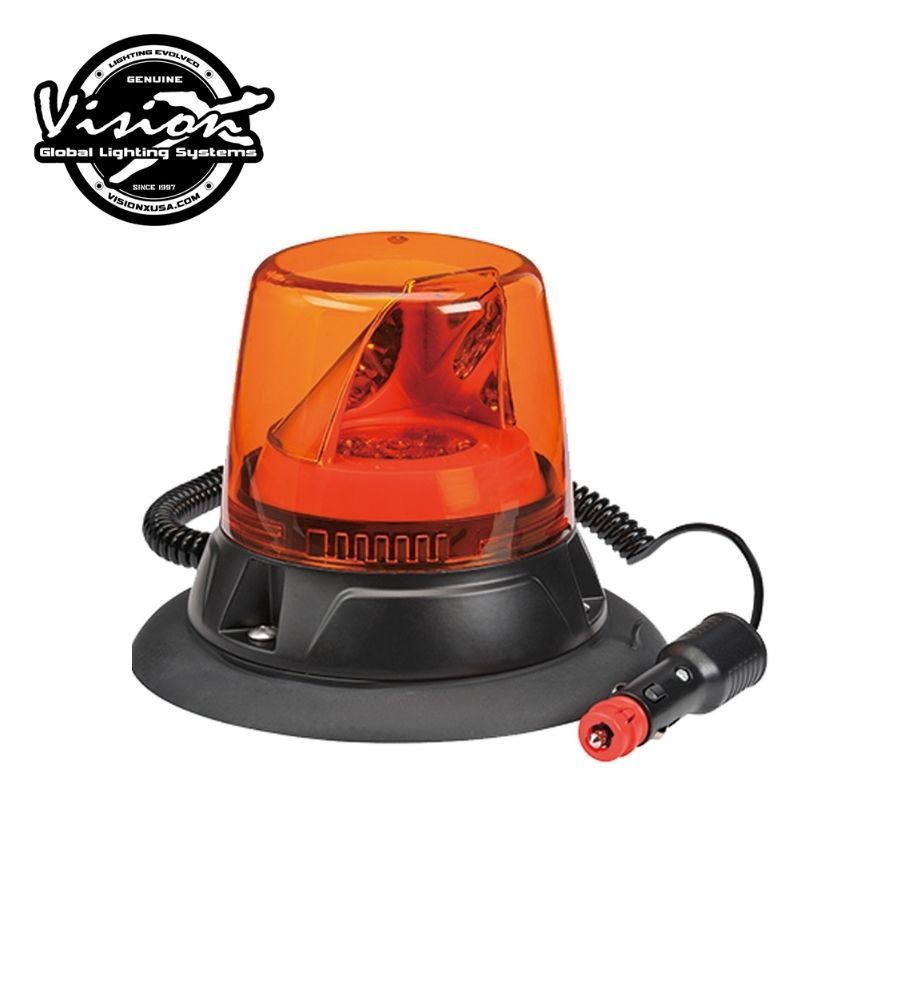 Vision X gyrophare optitech orange sur Base magnétique lentille orange