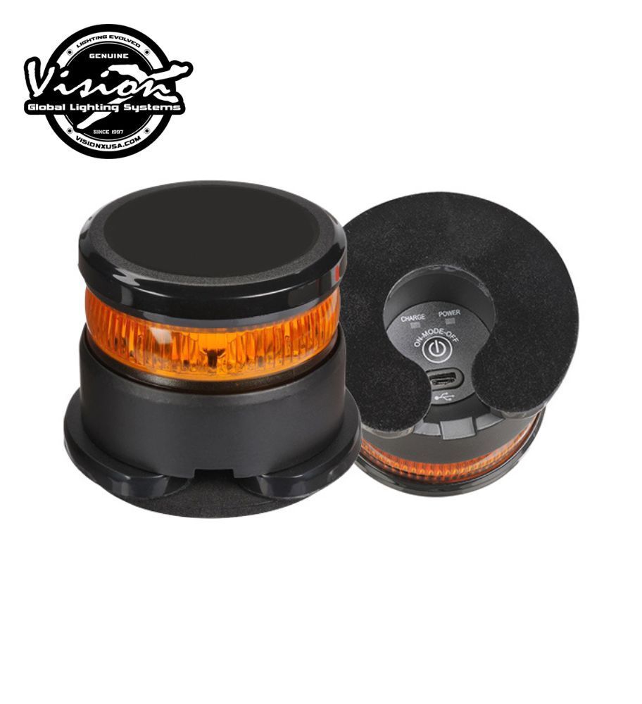 Vision X Oplaadbare oranje zaklamp en micro-stroboscoop  - 1