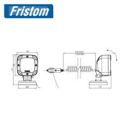 Fristom arbeitsscheinwerfer Rahmen weiß 1800lm  - 2