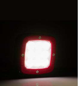 Fristom werklamp rood frame 4100lm breed flux   - 4