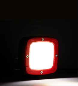Fristom werklamp rood frame 4100lm geconcentreerde flux  - 4