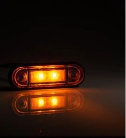 Fristom luz de posición rectangular naranja de 2 LED  - 2