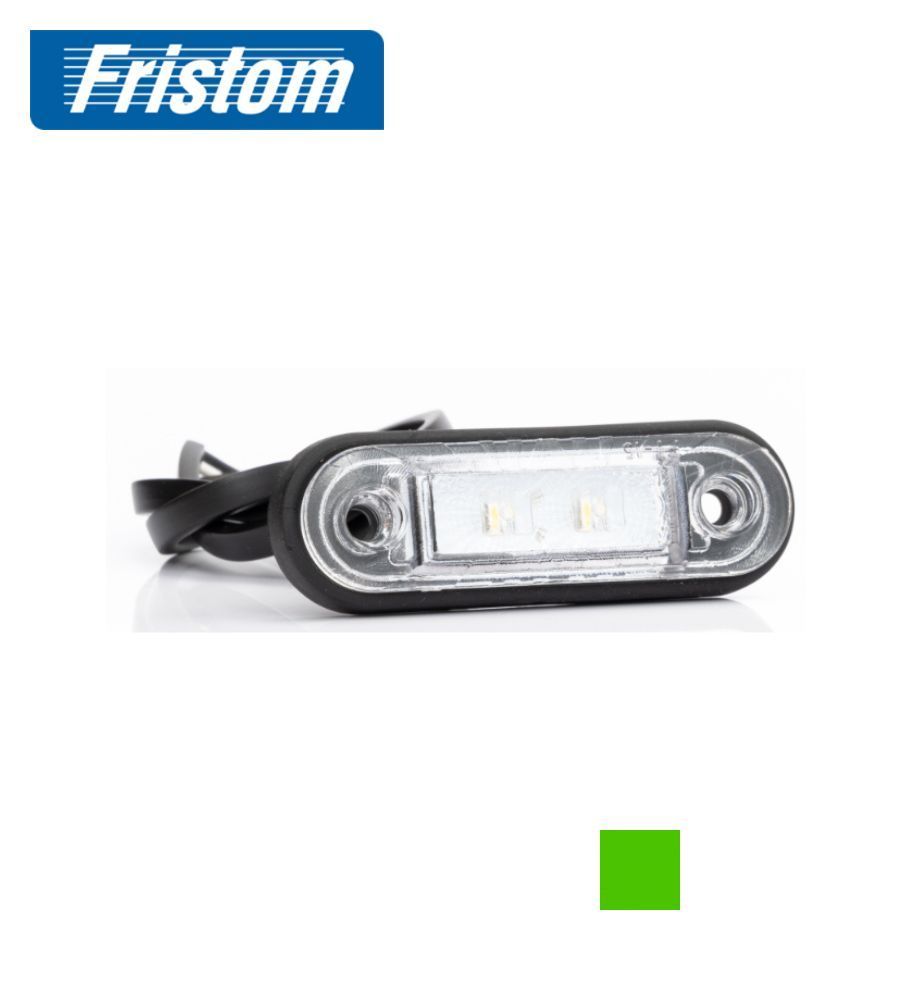 Fristom 2 LED rectangular position light, green  - 1
