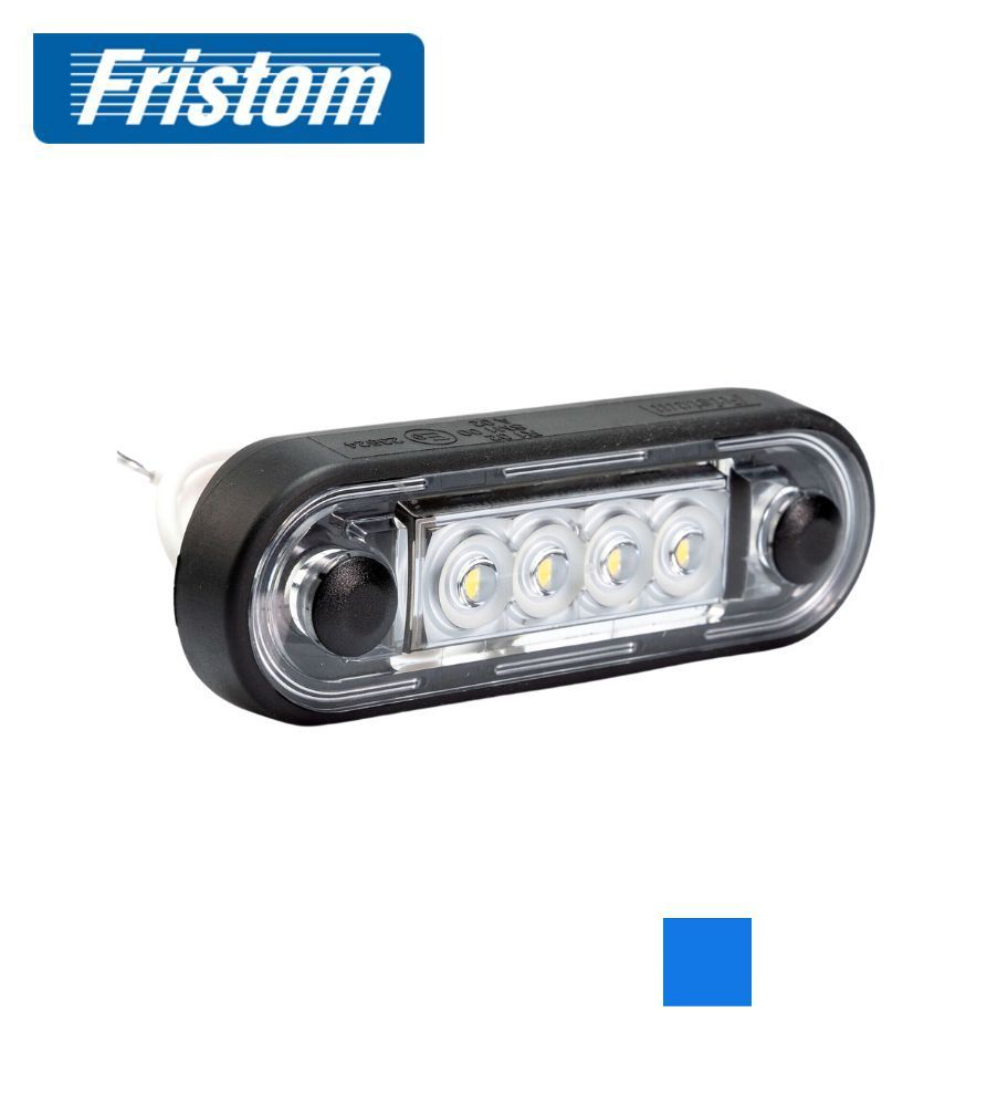 Fristom 4 LED rectangular position light, blue  - 1