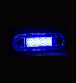 Fristom 4 LED rectangular position light, blue  - 2
