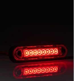 Fristom luz de posición rectangular de 8 LED rojos  - 2