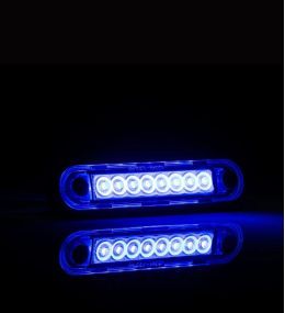 Fristom 8 LED rechthoekig positielicht, blauw   - 2