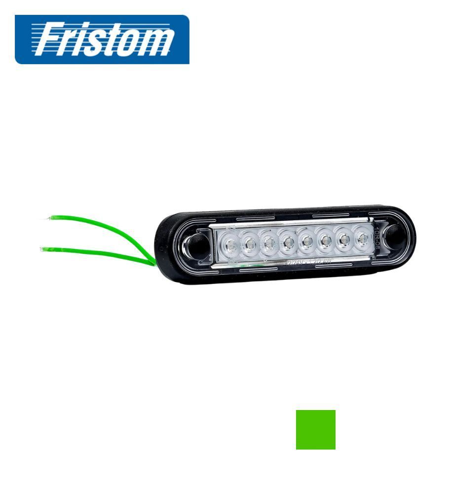Fristom luz de posición rectangular de 8 LED, verde   - 1