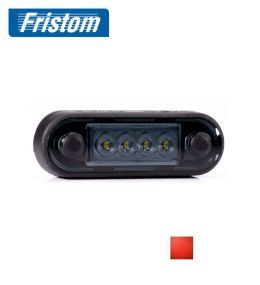 Fristom 4 LED rectangular position light DARK red  - 1