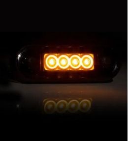 Fristom luz de posición rectangular de 4 LED naranja OSCURO  - 2