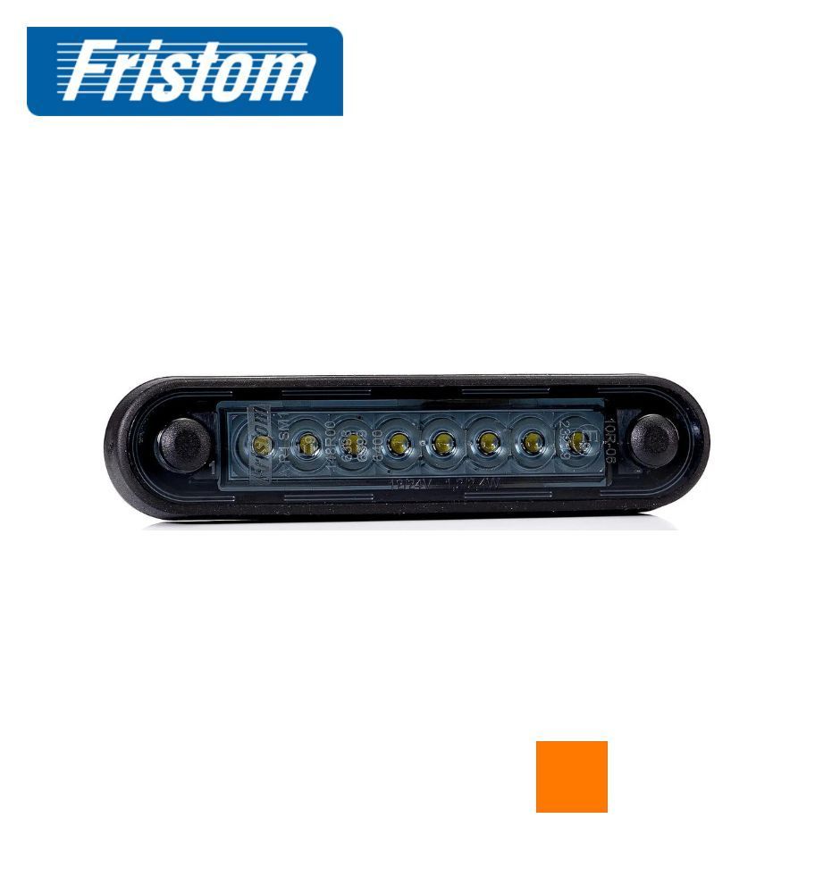 Fristom 8 LED rechthoekig positielicht DONKER oranje  - 1