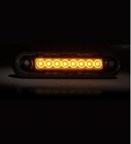 Fristom luz de posición rectangular de 8 LED naranja OSCURO  - 2