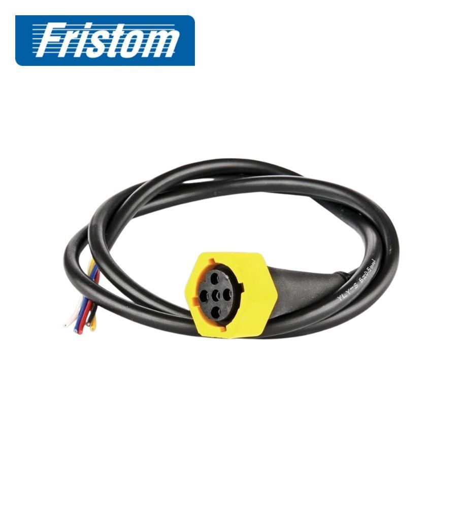 Fristom connecteur baïonnette 5 broches jaunes câble 1m