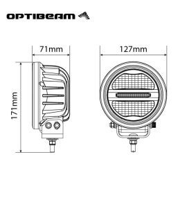 Optibeam Savage 5 round long-range headlamp 1580lm  - 6