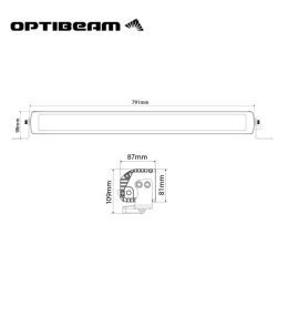 Optibeam rampe led Savage 30 791mm 10065lm  - 6