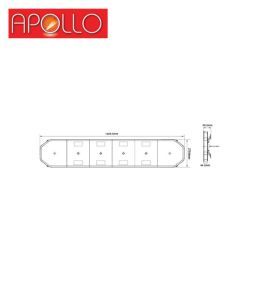 Rampe Flash LED - Apollo - 126W - 10/30V - 1403mm - Transparent  - 3