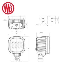 LED worklight - Was - square - 8000LM - 77,6W  - 5