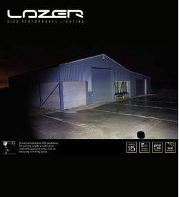 Foco de trabajo cuadrado Lazer Utility 25 25W lente transparente  - 7