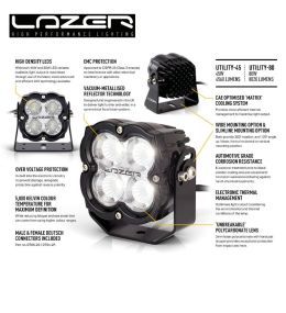 Lazer Utility 45 Square 45W Worklight Large Bracket  - 4