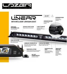 Lazer Led Lineal 18 Elite con I-LBA 21" 532mm 5538lm  - 6