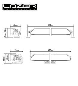 Lazer Led Lineal 24 Elite 27" 682mm 18000lm  - 4