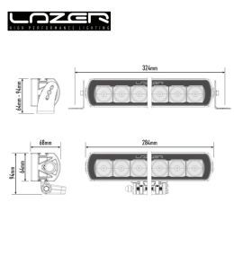 Lazer rampe led Evolution ST6 11.2" 284mm 6204lm