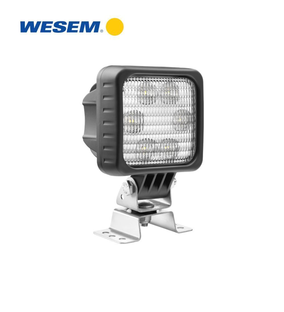 Wesem square worklight 2000lm 25W 66°X22° Support Omega Cable  - 1