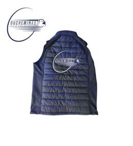 Ducheminagt Men's blue sleeveless jacket with zip  - 3
