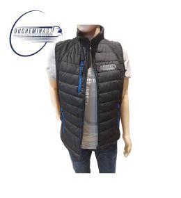 Ducheminagt Men's blue sleeveless jacket with zip  - 4