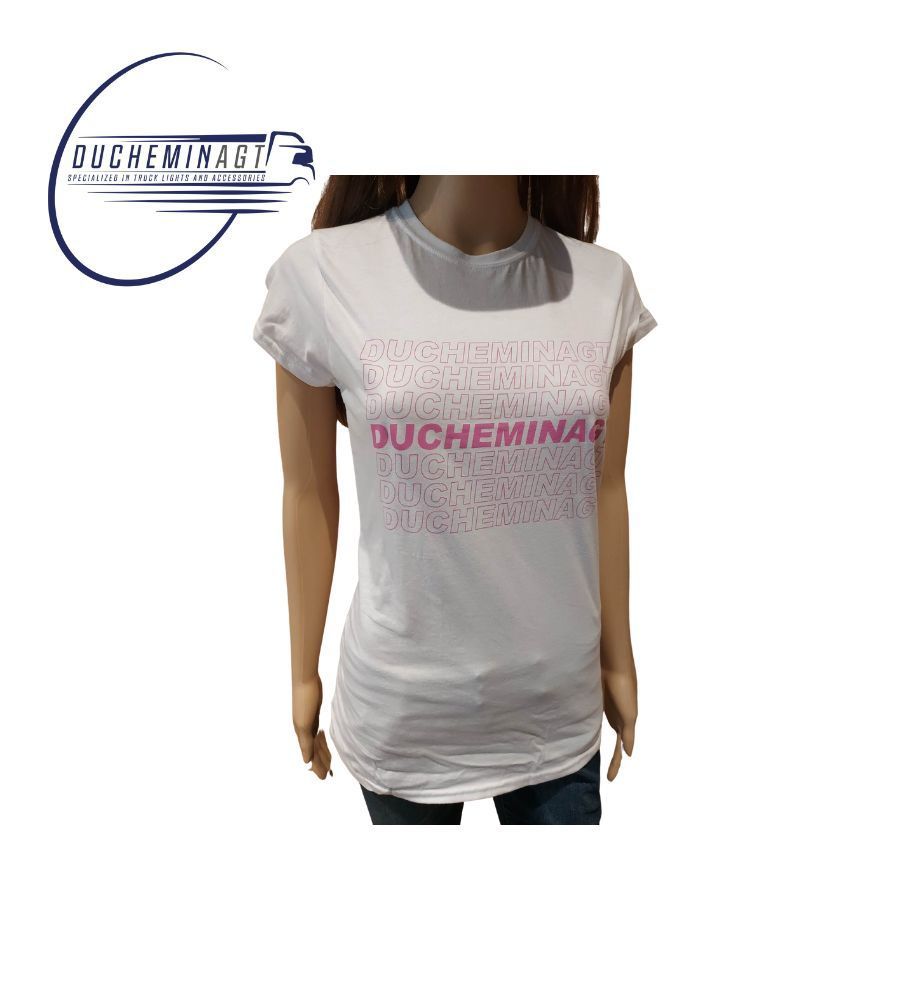 Ducheminagt Camiseta rosa de manga corta para mujer  - 1