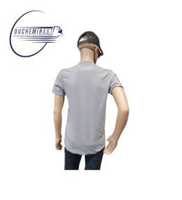 Ducheminagt Men's short-sleeved grey T-shirt  - 3