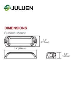 Flash LED JULUEN MS3 Class 1 (Surface) - AC - Orange  - 4