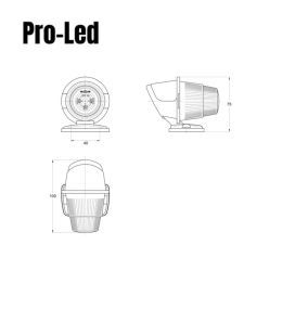 Pro Led Position light Red lens  - 2