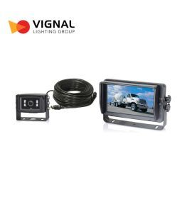 Vignal Kit complet filaire HD 1080P Ecran 7" et Caméra alu noir  - 1