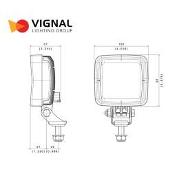 Vignal Compacte vierkante werklamp van 1000LM  - 2