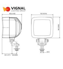 Vignal Heavy square worklight 3000lm flood  - 3