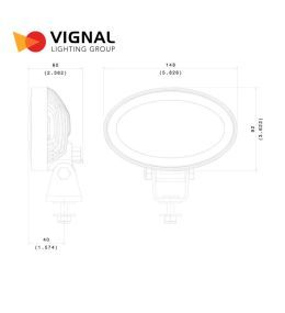Vignal ola oval worklight 1000lm flood  - 2