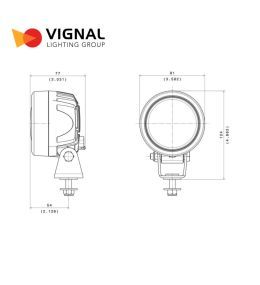 Vignal phare de travail rond 2000lm compact  - 3