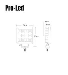 Pro led werklamp met schakelaar 1800lm 12W  - 4