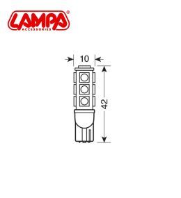 Lampa T10 Hyper ledlamp wit 12v  - 2