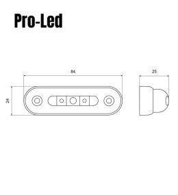 Pro Led 3 red LED position light  - 2