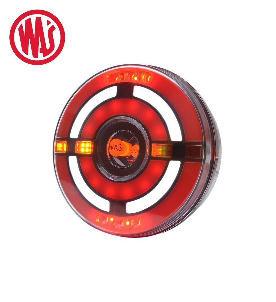 Was 5-function round neon rear light, right  - 1