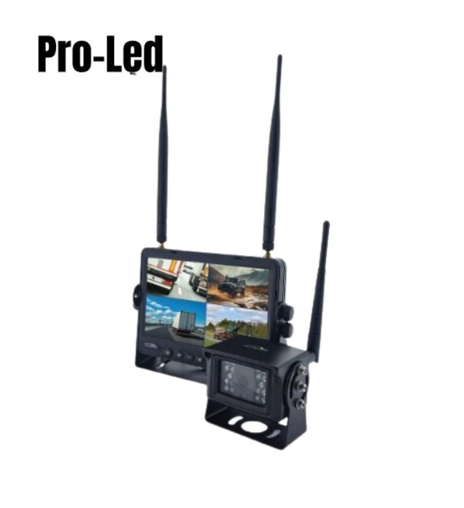 Pro Led Kit Wireless reversing camera 4 x 7" images  - 1
