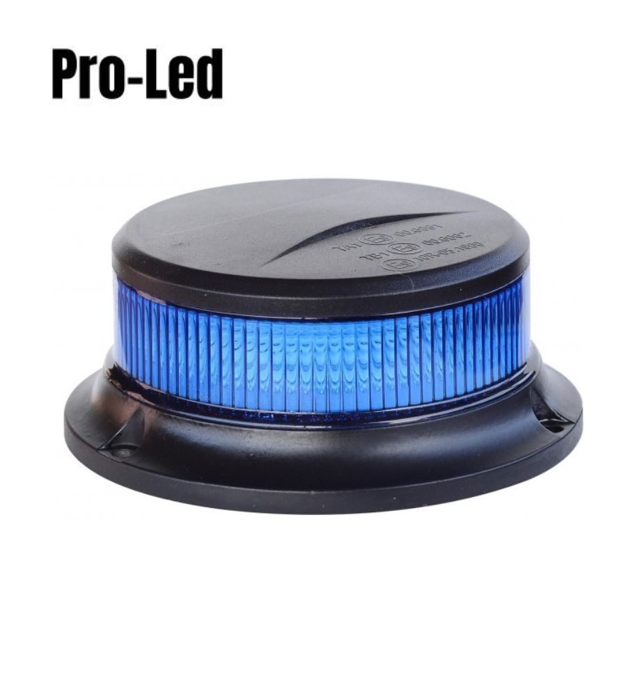 Luz intermitente LED - Azul Magnético R10 R65 - 27W - 12/24V - 150mm  - 1