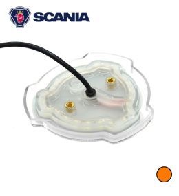 Original Scania badge Orange Led edges Frosted base  - 4