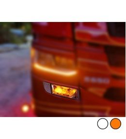 Feu de position supplémentaire phare antibrouillard Scania 2016-2022 Blanc/orange  - 1