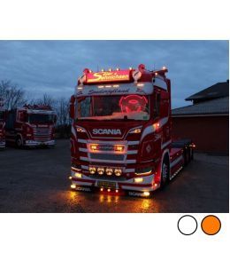 Luz antiniebla LED adicional - Scania 2016+ - Color Naranja y Blanco  - 4