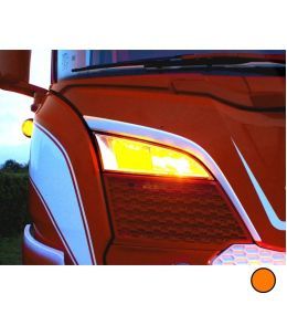 Luz de posición adicional para luz de carretera LED - Scania 2016+ - Color Amarillo  - 1