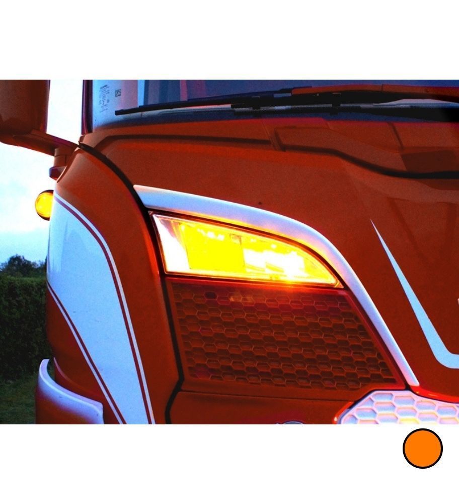 Feu de position supplémentaire pour feux de route Scania 2016-2022 Orange  - 1